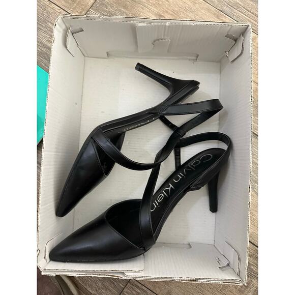 Calvin Klein Women's Faux Leather Pointed Toe Pumps High Heels Size 8.5 - Picture 8 of 16
